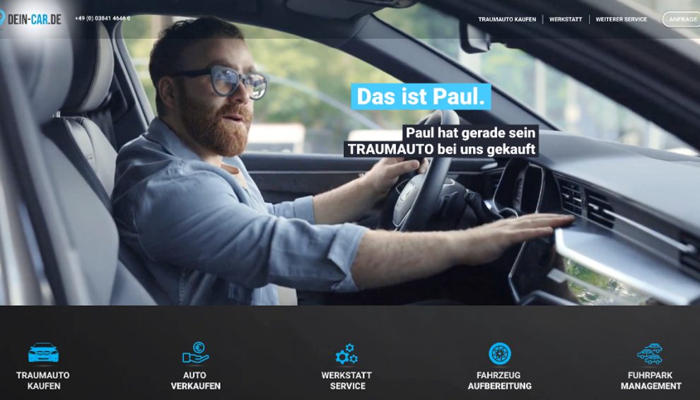 Website DEIN-CAR.DE – Webdesign von Media Komplize