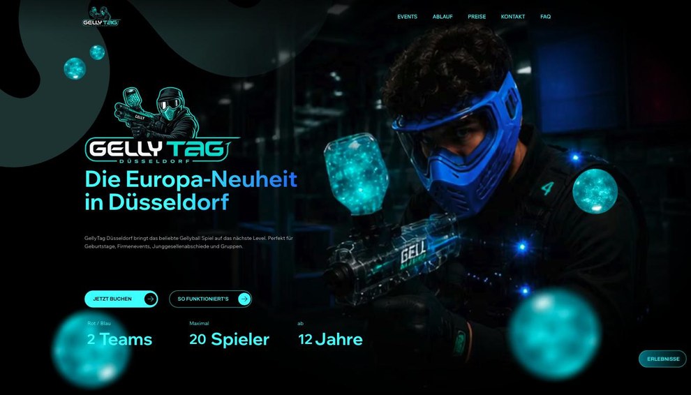 Website GellyTag Düsseldorf – Webdesign von Media Komplize
