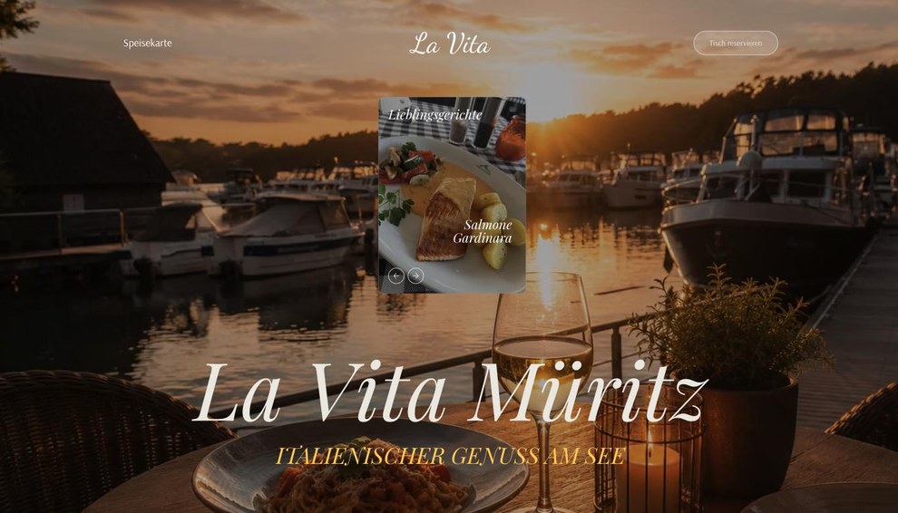 Website La Vita Müritz – Webdesign von Media Komplize
