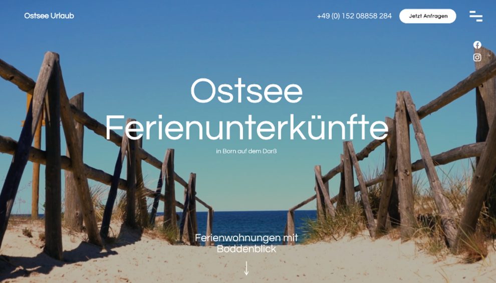 Website Traumurlaub Ostsee – Webdesign von Media Komplize